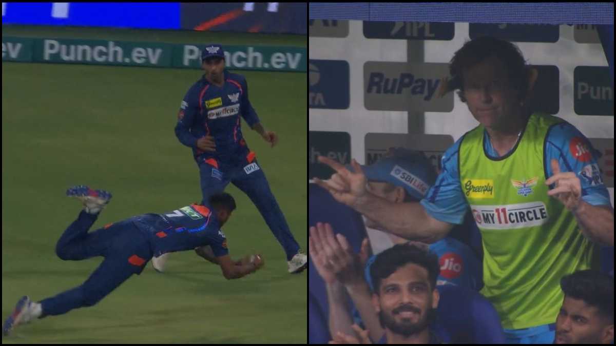 IPL 2024 - Not just Jonty Rhodes, even fans enjoy Gowtham's spectacular catch to dismiss Andre Russell