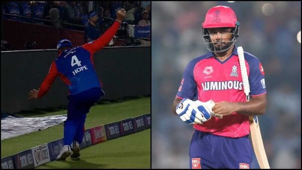 IPL 2024 - Was Sanju Samson OUT? Fans divided over decision of 3rd umpire; DC owner shouts "out hain"