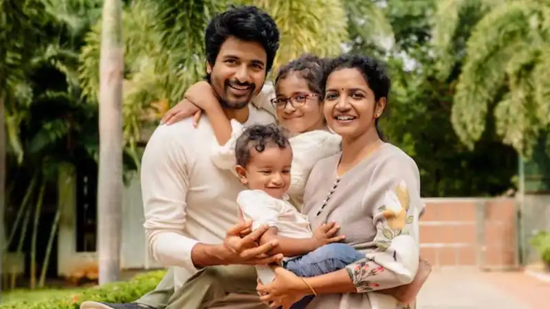 Sivakarthikeyan with his family