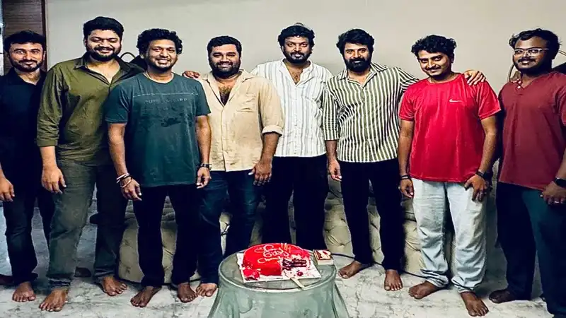 Sivakarthikeyan with the team behind Coolie.