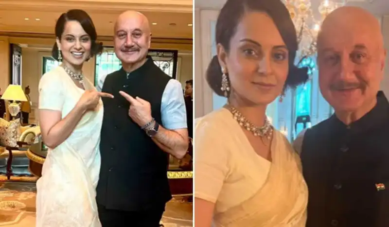 Anupam Kher shares selfie with Kangana ‘Queen’ Ranaut before the oath ceremony