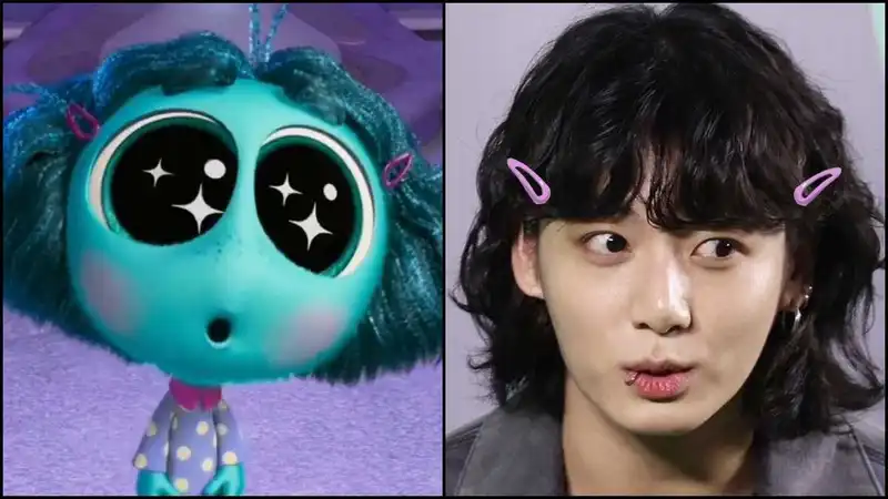 Jungkook is ENVY! BTS singer and 'Inside Out 2' character's striking ...