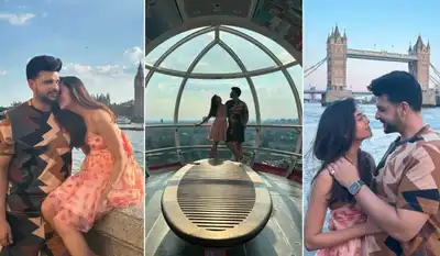 Karan Kundrra, Tejasswi Prakash's oh-so-romantic pics from their London vacation amid breakup rumours