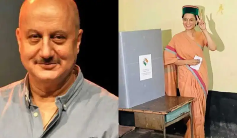 Lok Sabha 2024- Anupam Kher wishes Kangana Ranaut on her victory