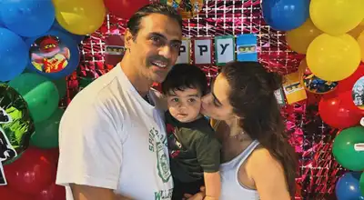 Arjun Rampal and Gabriella finally share pics of second son Ariv on his first birthday | Check out inside photos