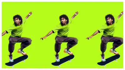 Love Insurance Kompany Second Look: Pradeep Ranganathan skates into action in a neon-themed poster