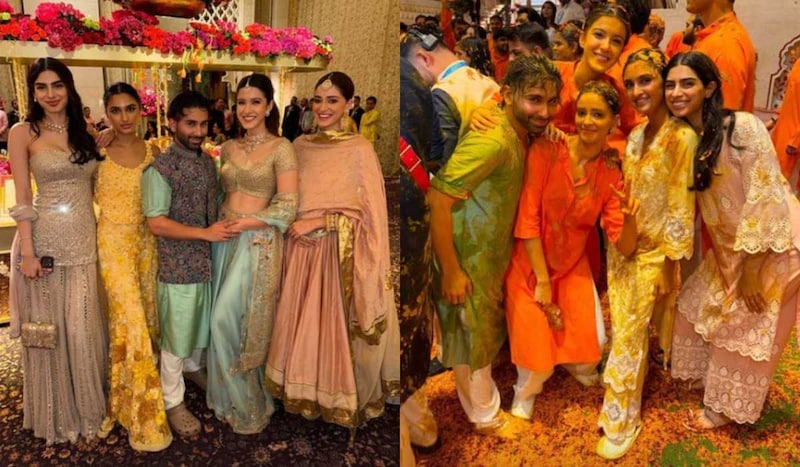 Pictures from Anant Ambani's haldi ceremony