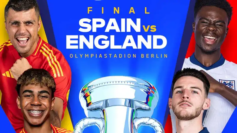 Spain vs England - UEFA Twitter