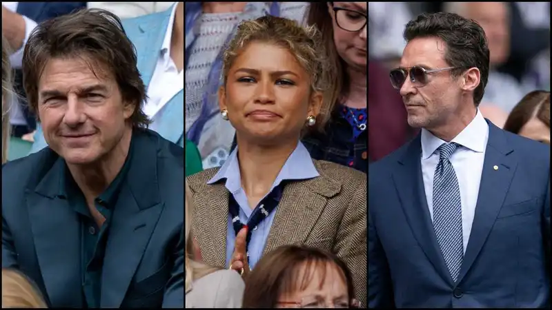 Tom Cruise, Zendaya and Hugh Jackman - Wimbledon 2024 Twitter