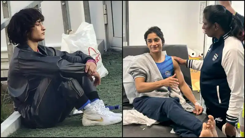 Vinesh Phogat with PT Usha