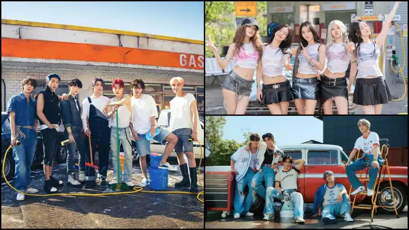 Car wash trend in K-pop