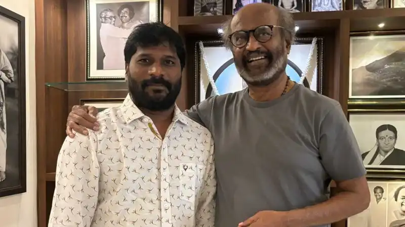 Nithilan Swaminathan with Rajinikanth.