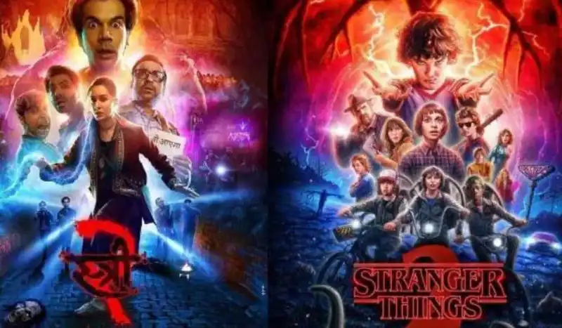 Shraddha Kapoor's Stree 2 poster heavily inspired by Stranger Things 2?