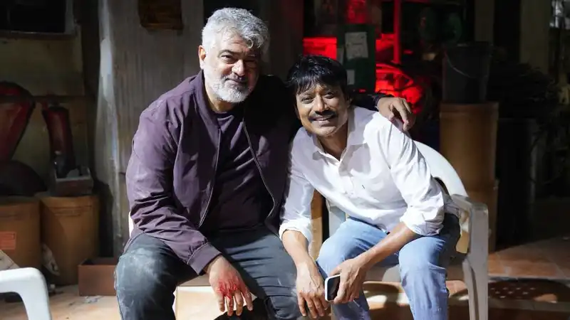 SJ Suryah with Ajith Kumar.