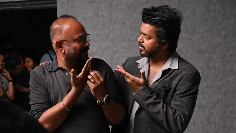 Thalapathy Vijay with Venkat Prabhu.