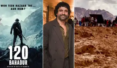 120 Bahadur: Farhan Akhtar shares BTS photo from Ladakh shoot, fans cannot wait to see him back on the silver screen