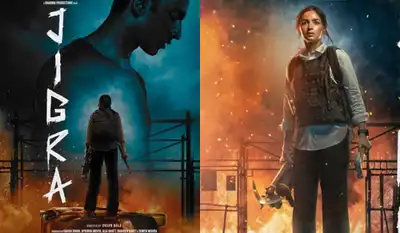 Jigra poster out: Alia Bhatt turns fearless sister to Vedang Raina in intense first look; ‘Ab tu mere protection me hai’