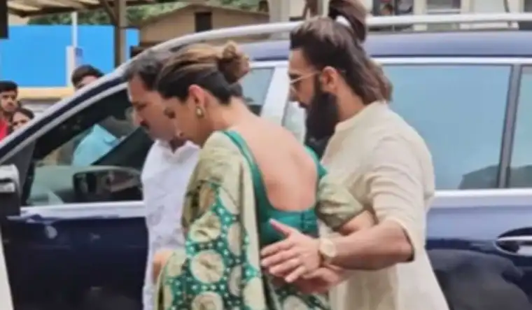 Parents-to-be Deepika Padukone and Ranveer Singh seek blessings at Siddhivinayak Temple in Mumbai