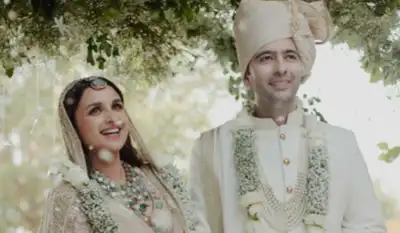 Parineeti Chopra's mom drops UNSEEN pics of her and Raghav Chadha on their 1st wedding anniversary: 'We didn’t give away a daughter, we gained a son'