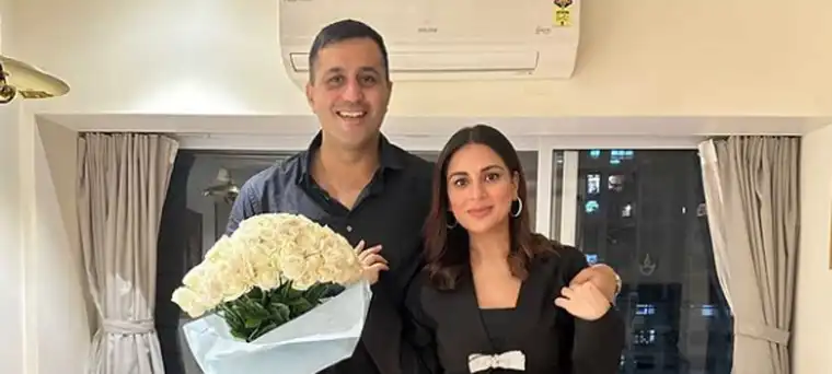 Shraddha Arya with husband Rahul Nagal