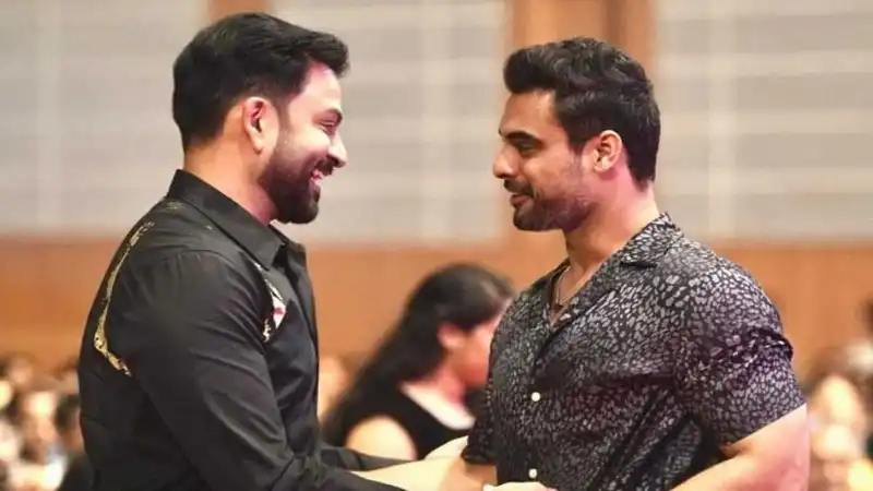 Tovino Thomas with Prithviraj