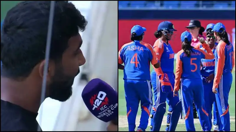 Jasprit Bumrah cheering for Team India