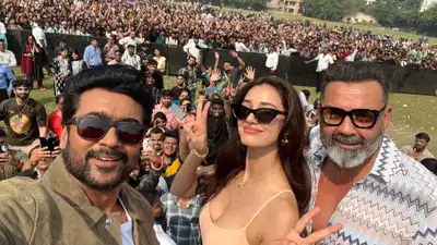 Kanguva: Suriya gets massive welcome in Noida during promotions; videos of fans chanting his name go VIRAL