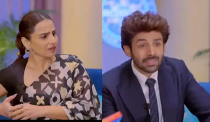 Kaun Banega Crorepati Season 16: Vidya Balan tests a nervous Kartik Aaryan's general knowledge as he preps up to face Amitabh Bachchan on the hot seat!