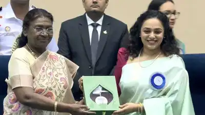 70th National Film Awards: Watch Thiruchitrambalam star Nithya Menen's first reaction after receiving the Best Actress award