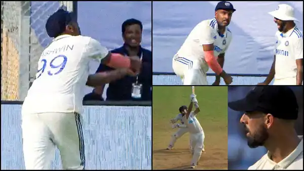 IND vs NZ: R Ashwin's stunning catch ends partnership; Daryl Mitchell left in shock as he departs