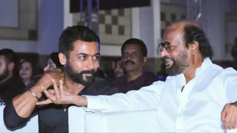 Suriya with Rajinikanth