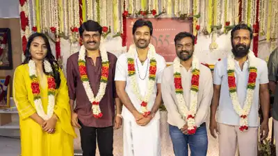 Dhanush joins forces with Amaran director Rajkumar Periasamy for his 55th film, puja pics OUT