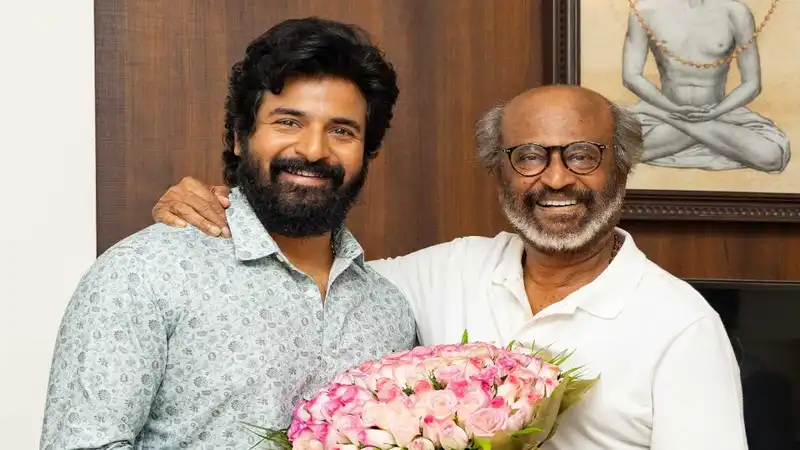 Sivakarthikeyan with Rajinikanth