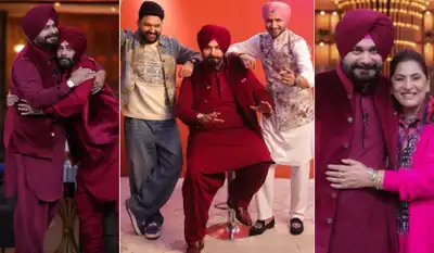 The Great Indian Kapil Show: Navjot Singh Sidhu returns after 5 years with a twist, drops fun PICS with Kapil Sharma, Archana Puran Singh; fans react