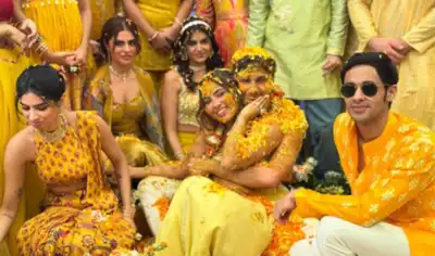 INSIDE Anurag Kashyap's daughter Aaliyah Kashyap and her husband-to-be Shane Gregoire's Haldi ceremony