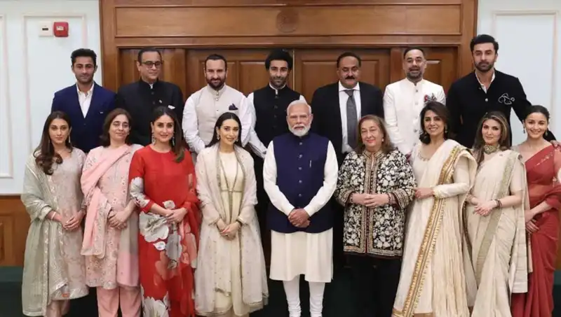 Kapoor family with PM Modi