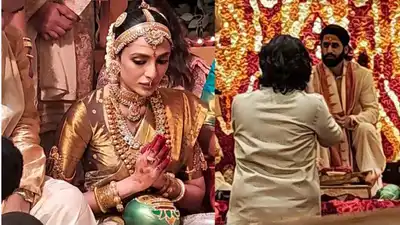 New bride Sobhita Dhulipala gets emotional as Naga Chaitanya ties mangalsutra; watch INSIDE video from their wedding