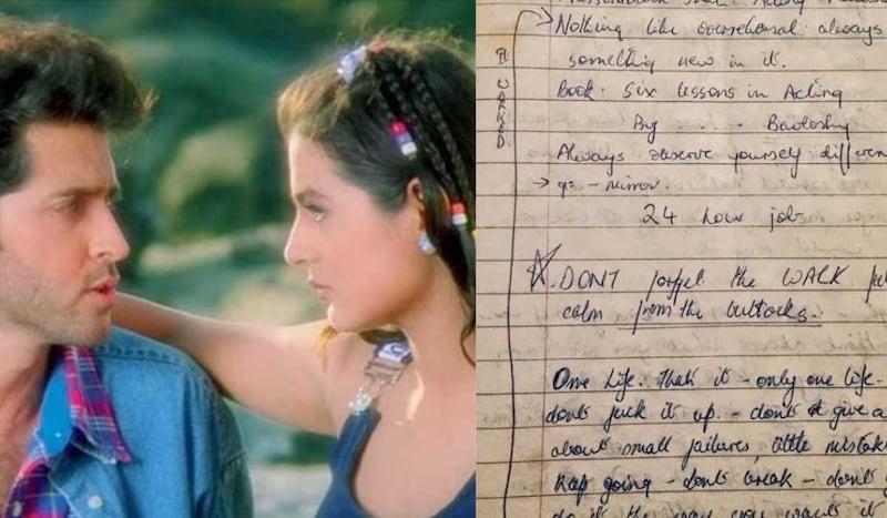 25 years of Kaho Naa Pyaar Hai: Hrithik Roshan shares prep notes of his debut film; says ‘. Only thing I am relieved about is…’