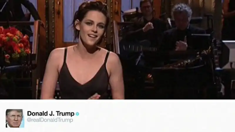 In honour of Kristen Stewart hosting SNL, 8 times Trump attacked her on Twitter