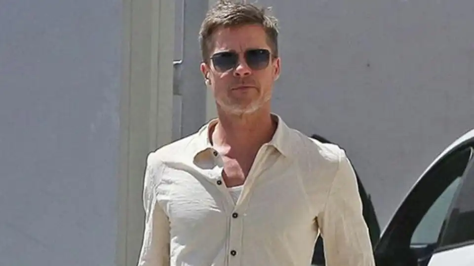 Brad Pitt still looks 'shockingly slender' in new pics post Angelina Jolie divo...