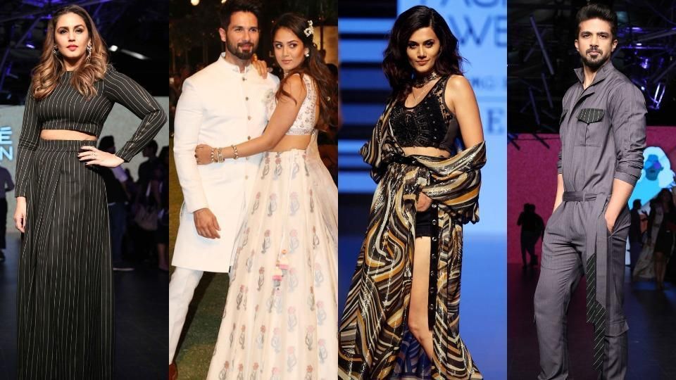 Shahid-Mira To Taapsee Pannu: Bollywood Stars Killed It At The Lakme Fashion Week 2018