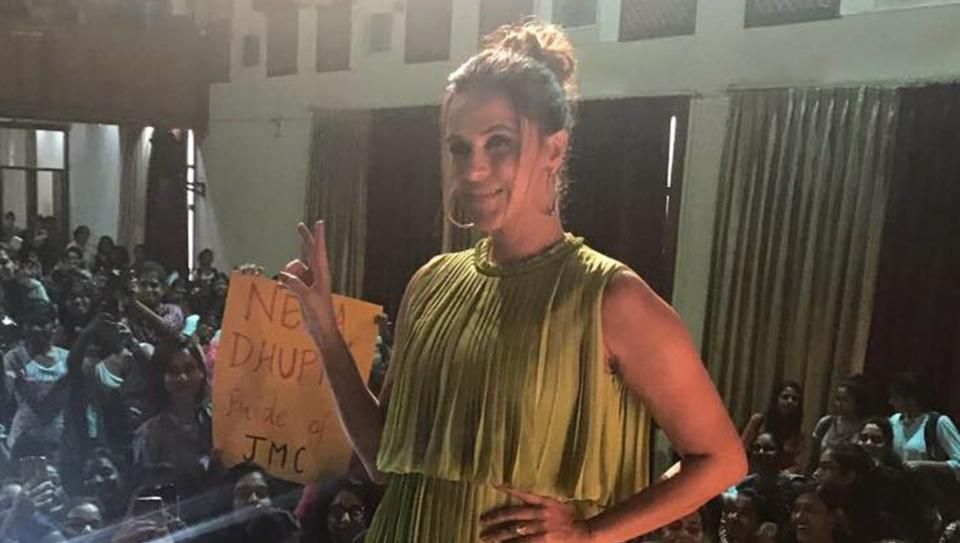 Neha Dhupia gets nostalgic as she visits her Jesus and Mary College, shares stories on Instagram