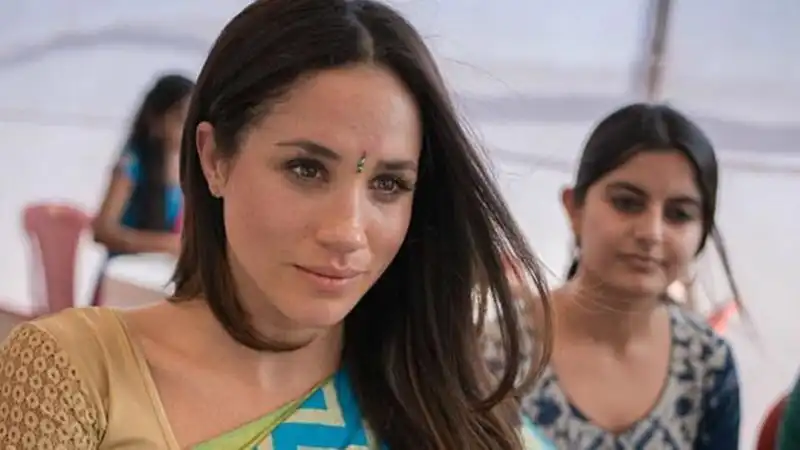 Throwback Pic: When Meghan Markle Visited India And Looked Amazing In A Saree