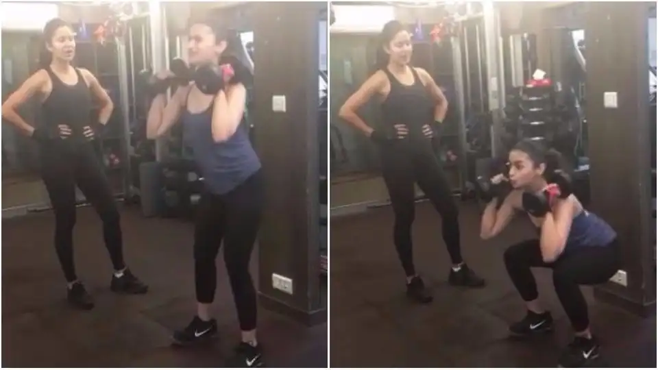 WATCH: Katrina Kaif Turns Trainer For Alia Bhatt; Makes Her Do 300 Squats!