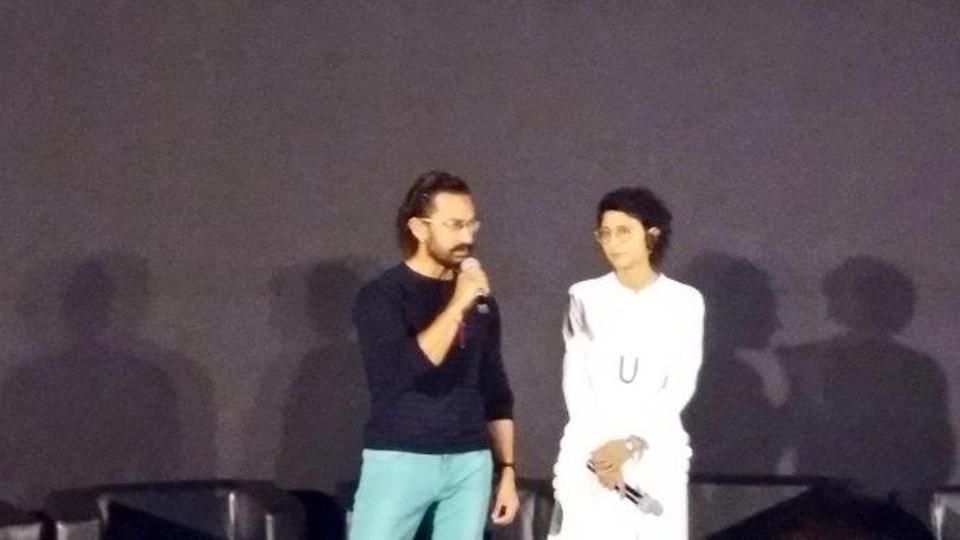 At Secret Superstar launch, Aamir Khan and wife Kiran Rao sing Aati Kya Khandala. Watch video
