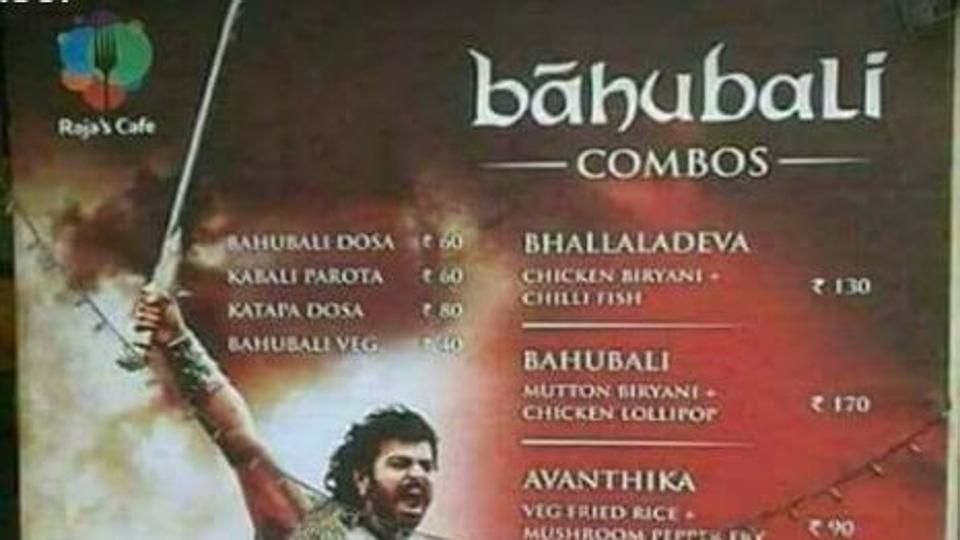 The Baahubali effect: Movie-inspired food menus at Indian restaurants abroad?