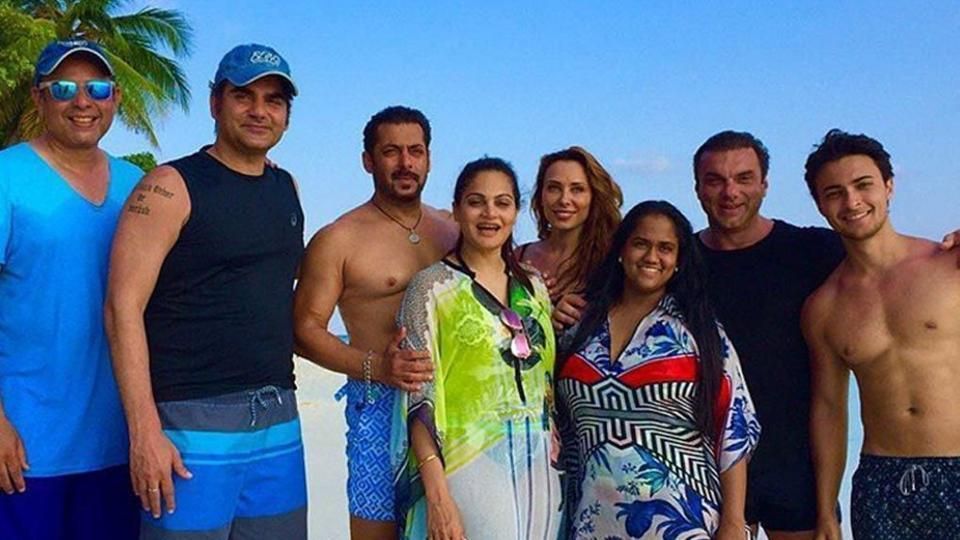 Salman Khan Spotted With His Alleged Girlfriend, Iulia Vantur At Nephew Ahil's Birthday In Maldives!