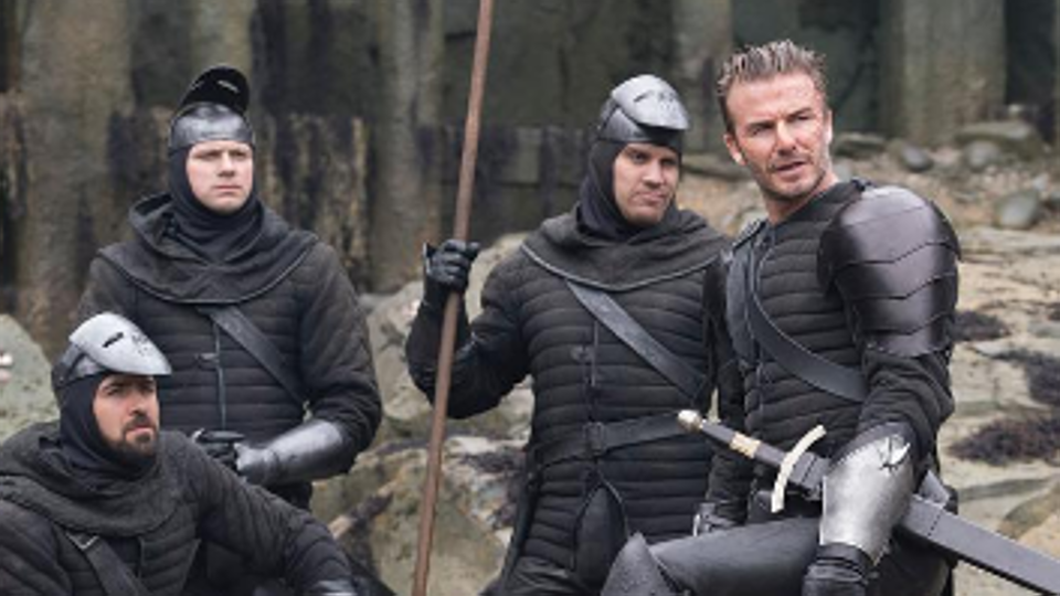 David Beckham makes his acting debut in King Arthur. See pics