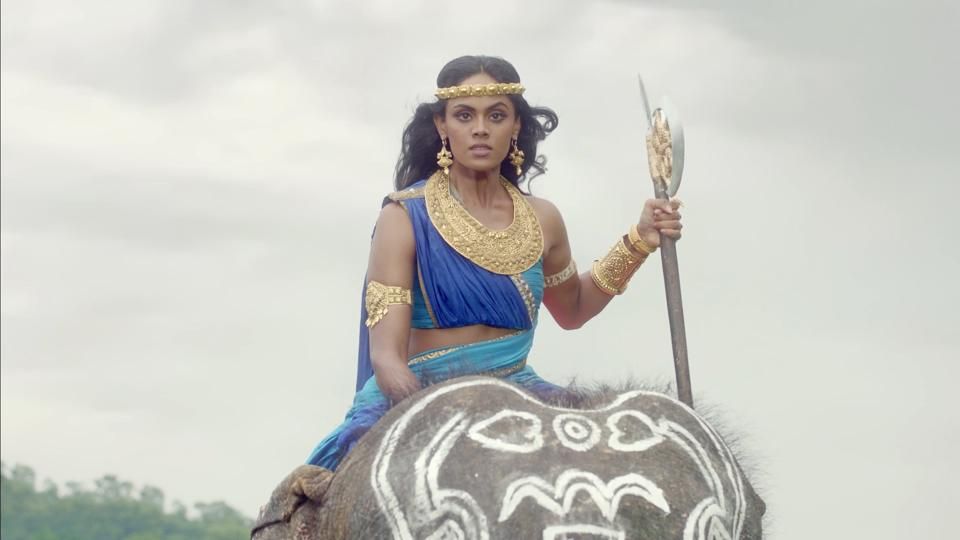 Karthika Nair shoots war sequence for TV show by Baahubali 2 writer