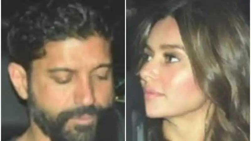 Farhan Akhtar And Rumoured Girlfriend Shibani Dandekar Look Comfortable In Each Other’s Company. 